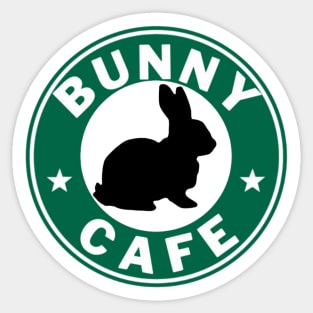 Bunny Cafe Logo Sticker